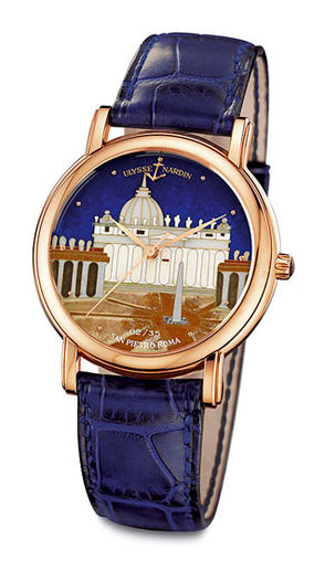 Ulysse Nardin 136-77-9 / ROM Classico Enamel San Marco Cloisonne Roma replica watch china